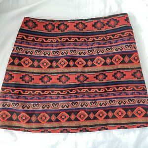 Patterned miniskirt